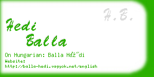 hedi balla business card